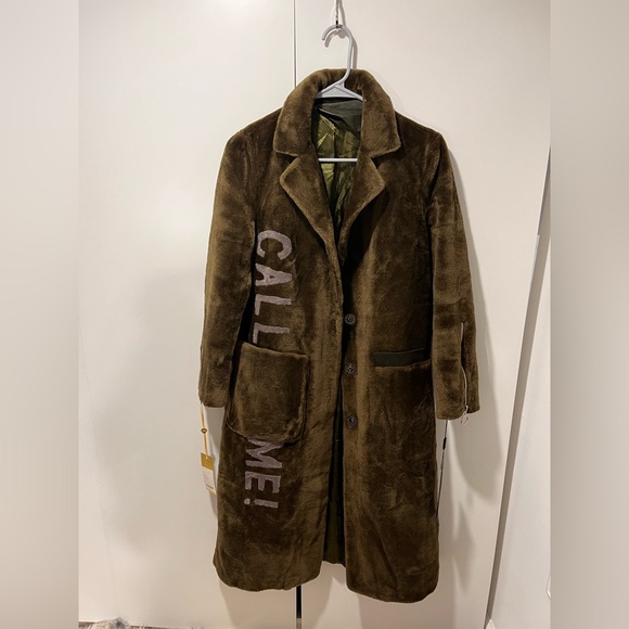 Jackets & Blazers - Lamb Fur Hunter Green Women’s Coat